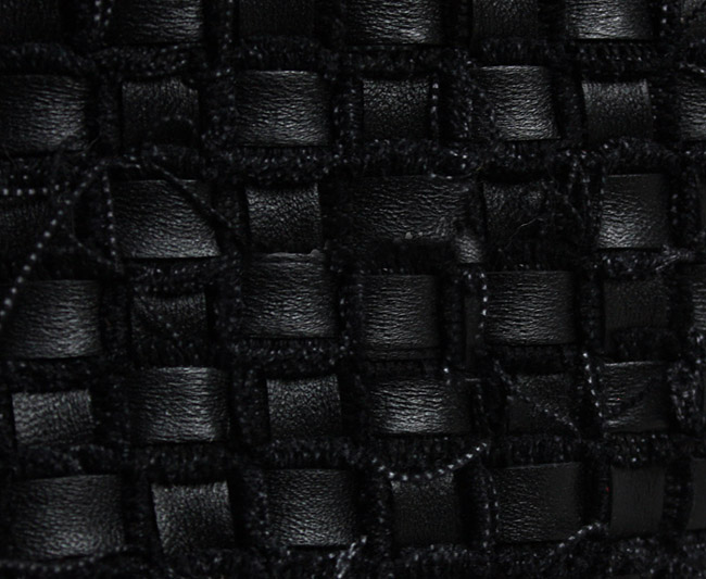 Bottega Veneta Patchwork frayed intrecciato leather tote 2011 new black< - Click Image to Close